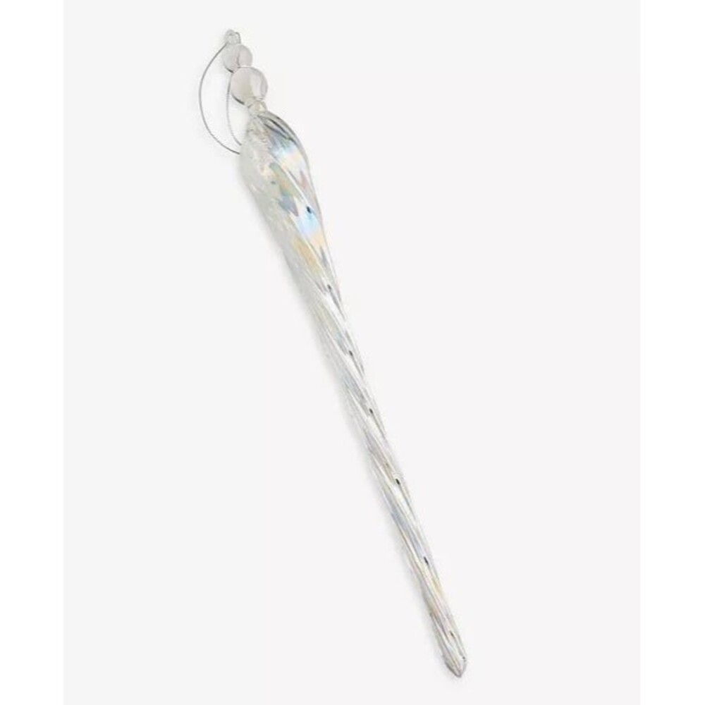 Macy’s Holiday Lane Iced Delight Glass Finial Ornament
